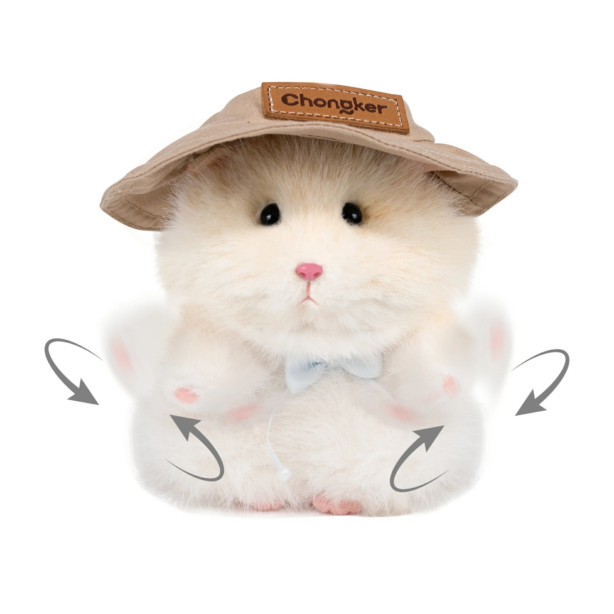 Bopping Hamster Charm Keychain